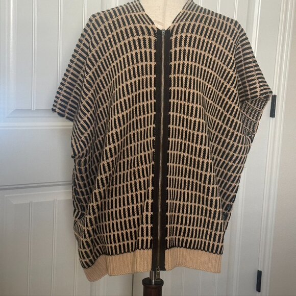 Free People Pullover oversize Back Zip Sweater Vest M - Picture 4 of 6